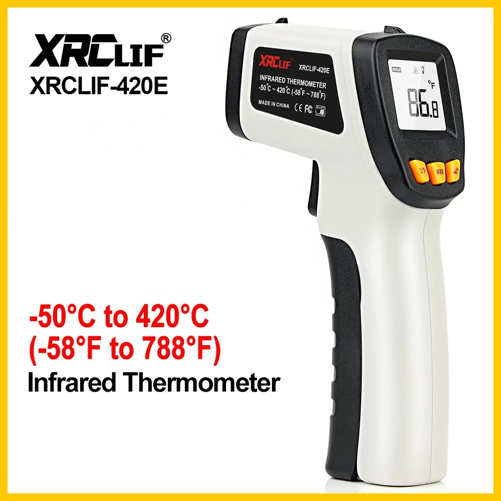 Industrial Laser Thermometer - XRCLIF termometer inframerah, pengukur suhu Laser