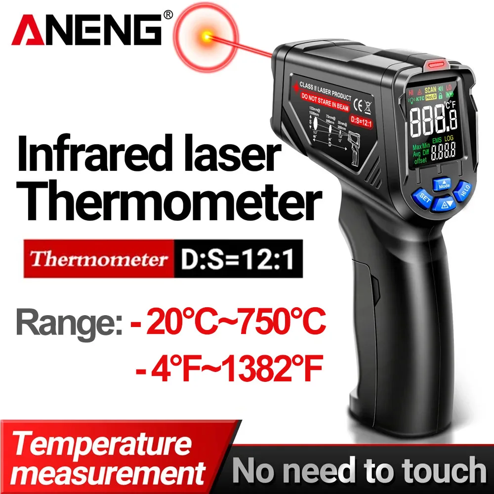 Industrial Laser Thermometer Gun - Termometer Laser Inframerah ANENG TH06 -20