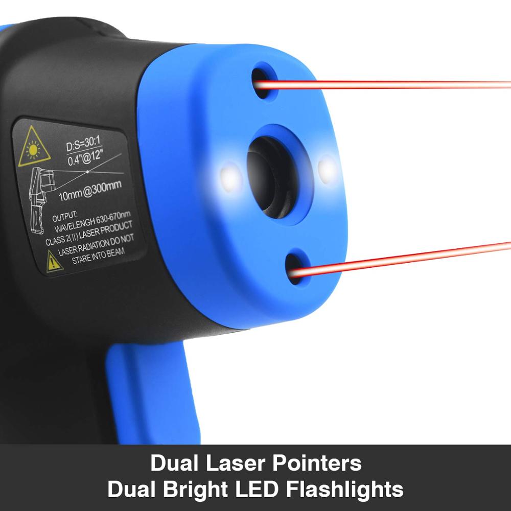 Termometer Laser suhu inframer - Industrial Laser Thermometer Gun ulasan dan harga
