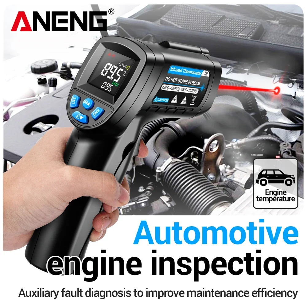 ANENG TH104 Termometer Inframe - Industrial Laser Thermometer Gun ulasan dan harga