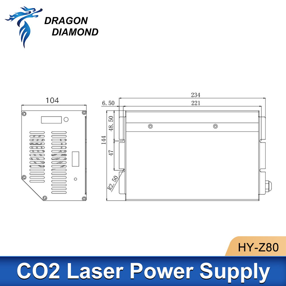 Catu Daya Laser Dragon Diamond - Laser Power Supply 60W ulasan dan harga