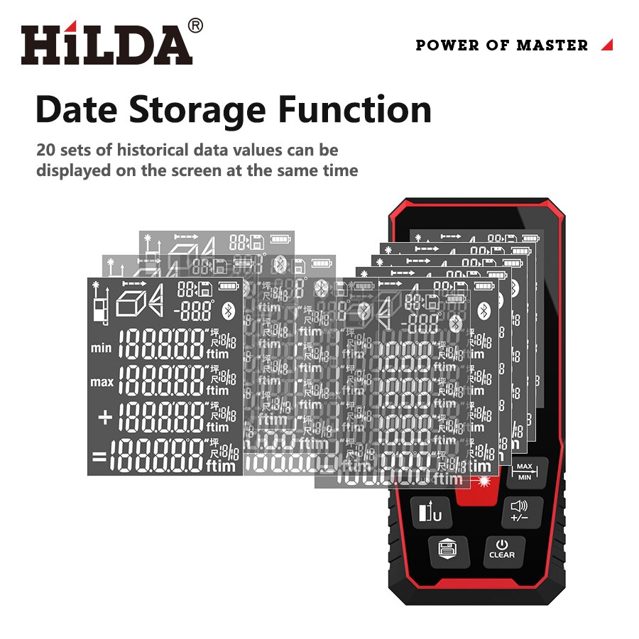 HILDA pengukur jarak Laser 50M - Industrial Laser Rangefinder ulasan dan harga