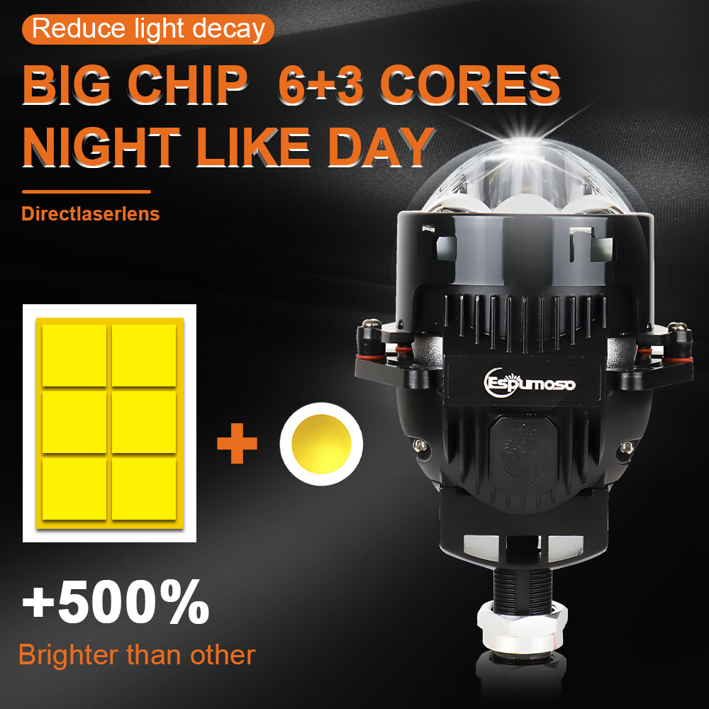 Lampu Depan Proyektor Laser Bi - Laser Focus Lens ulasan dan harga