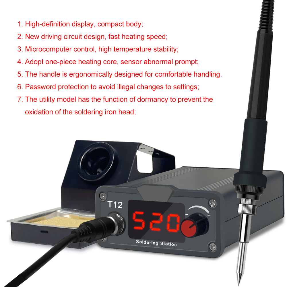 LEFAVOR T12 Stasiun Penyoldera - Industrial Laser Soldering Iron ulasan dan harga