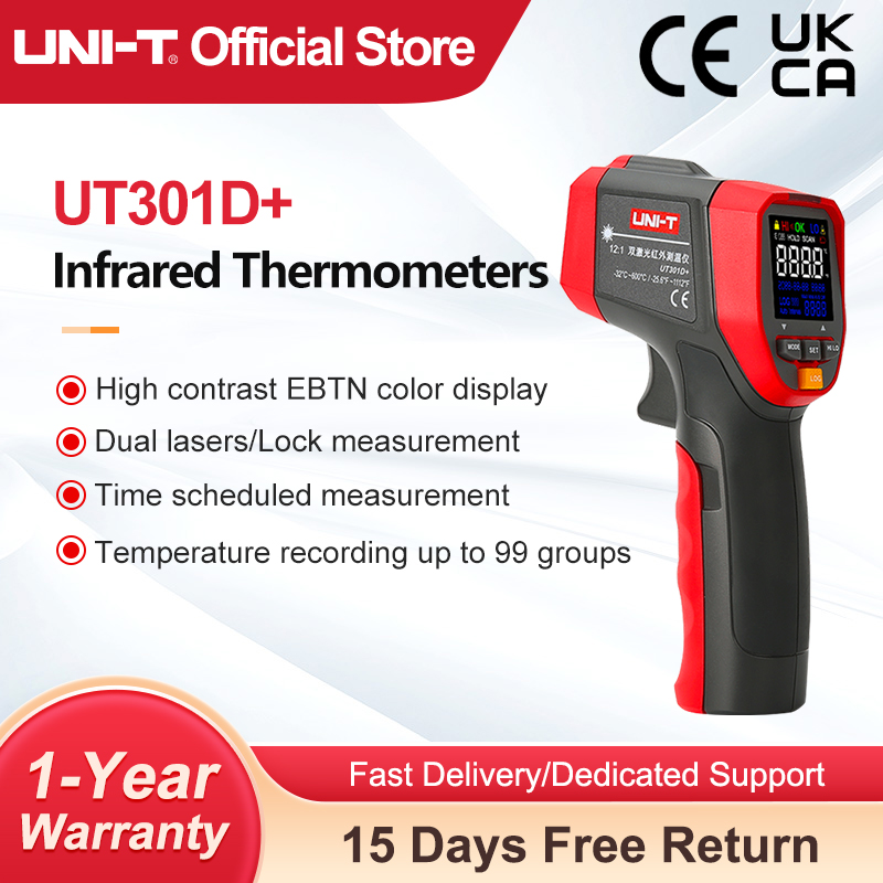 UNI-T termometer inframerah Di - Industrial Laser Thermometer Gun ulasan dan harga