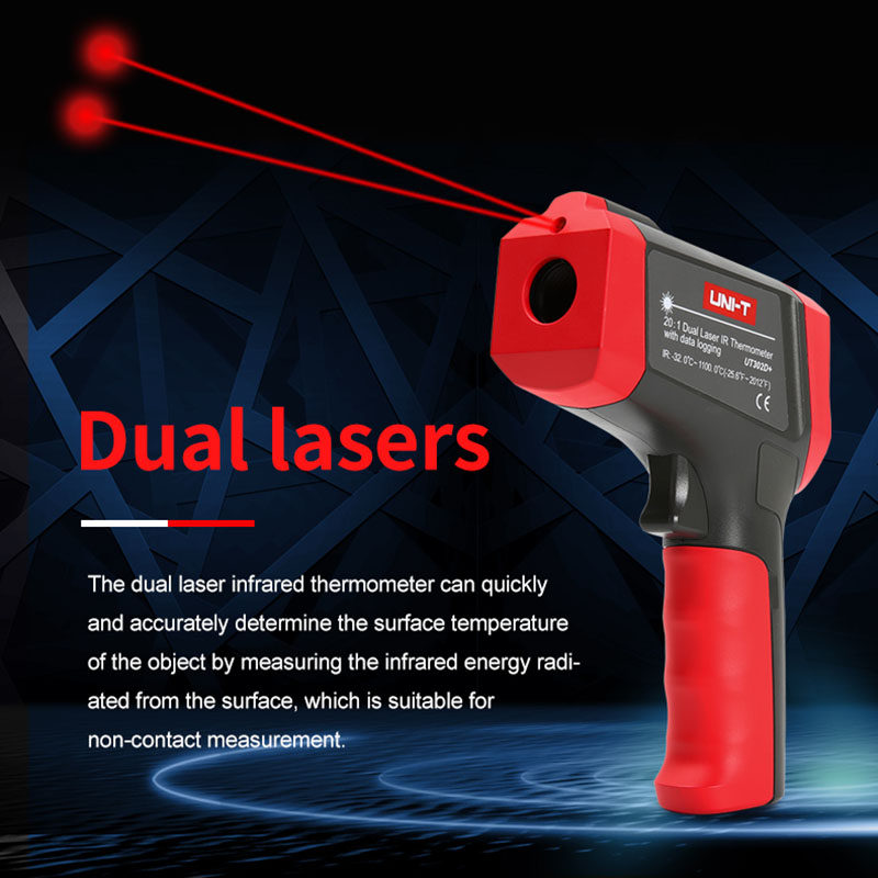UNI-T termometer inframerah Di - Industrial Laser Thermometer Gun ulasan dan harga