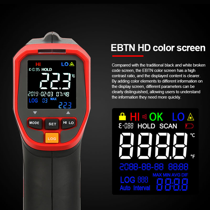UNI-T termometer inframerah Di - Industrial Laser Thermometer Gun ulasan dan harga