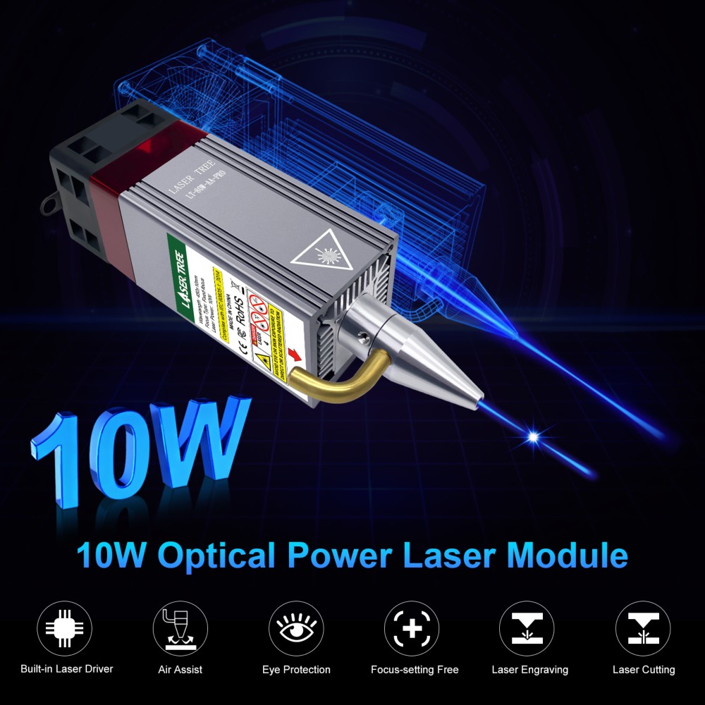 Kit Modul Laser Dioda Biru 20W - Diode Laser Module ulasan dan harga