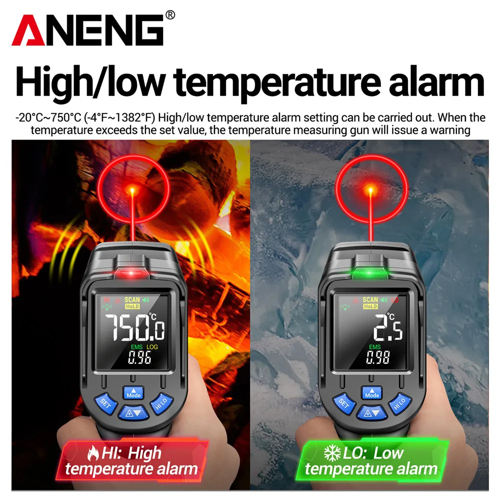 Termometer Laser Inframerah AN - Industrial Laser Thermometer Gun ulasan dan harga