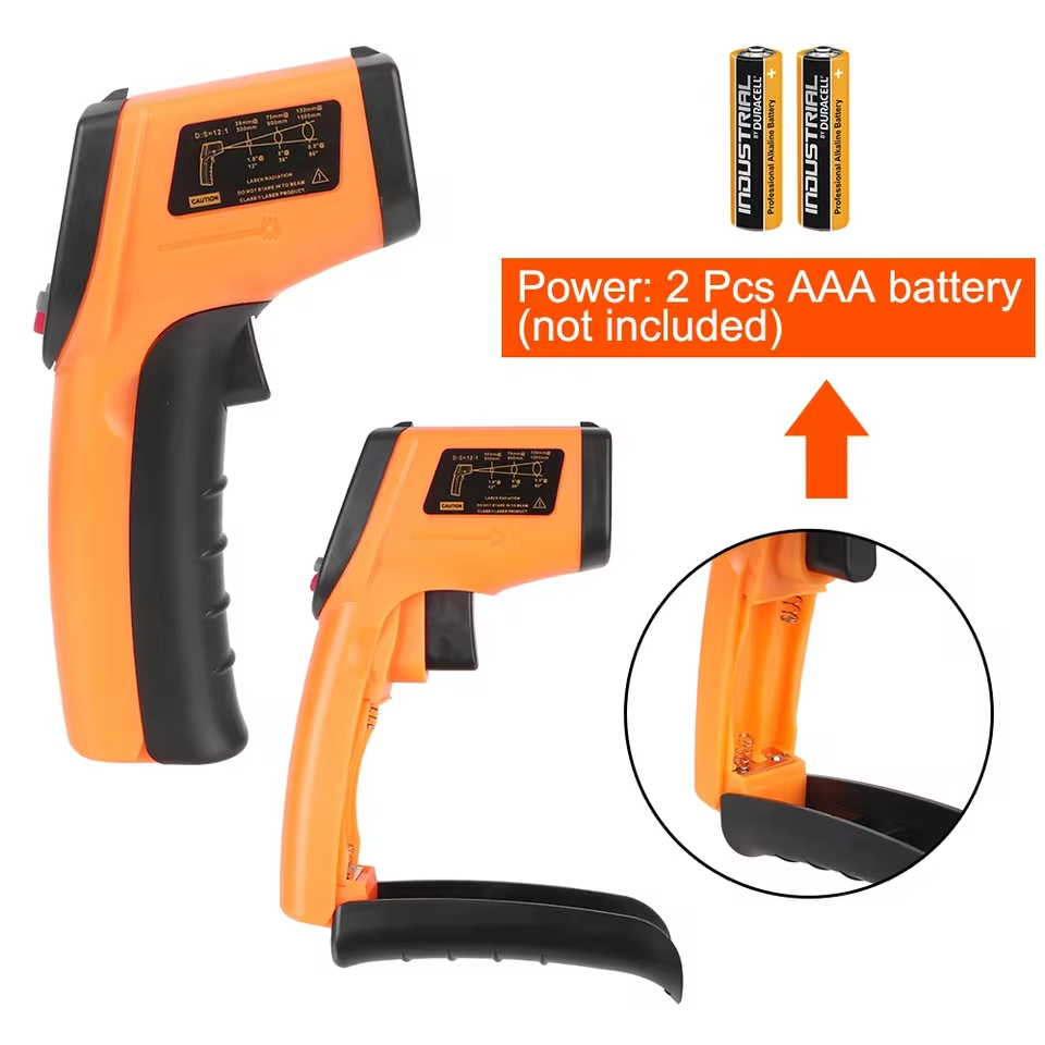 Pistol Termometer Inframerah D - Industrial Laser Thermometer ulasan dan harga