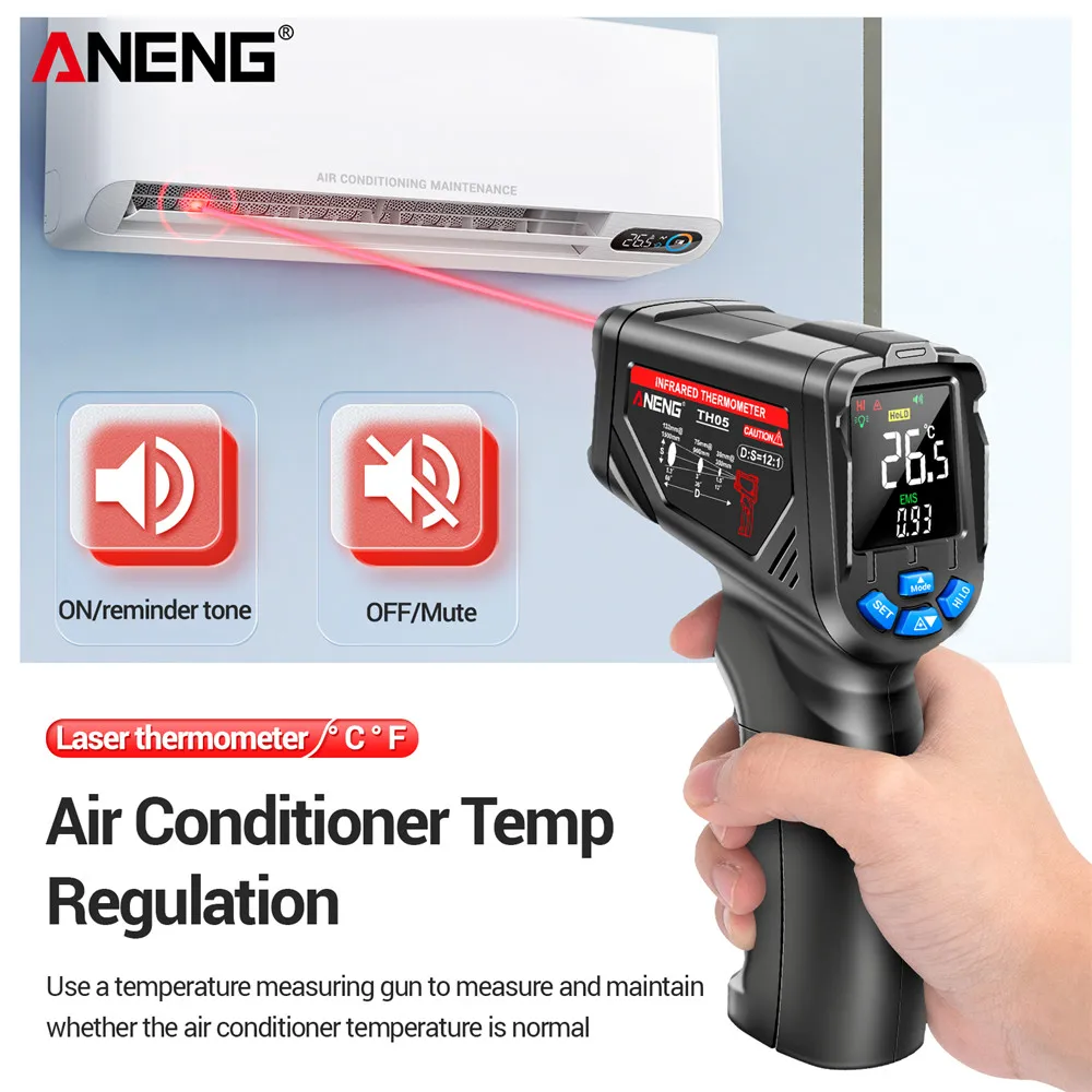 Termometer Inframerah Digital  - Industrial Laser Thermometer Gun ulasan dan harga
