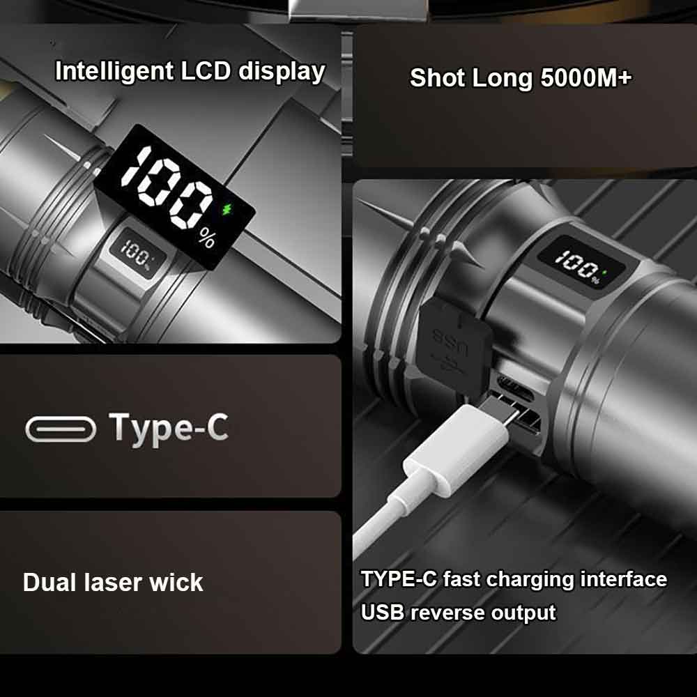 2025 Terbaru 10000Mah Senter S - Laser Power Supply 60W ulasan dan harga