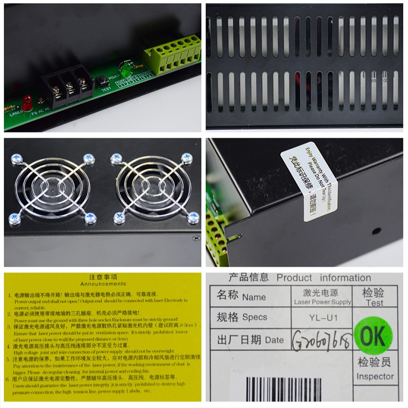 YongLi 110v 220v Catu Daya Las - Laser Power Supply 60W ulasan dan harga