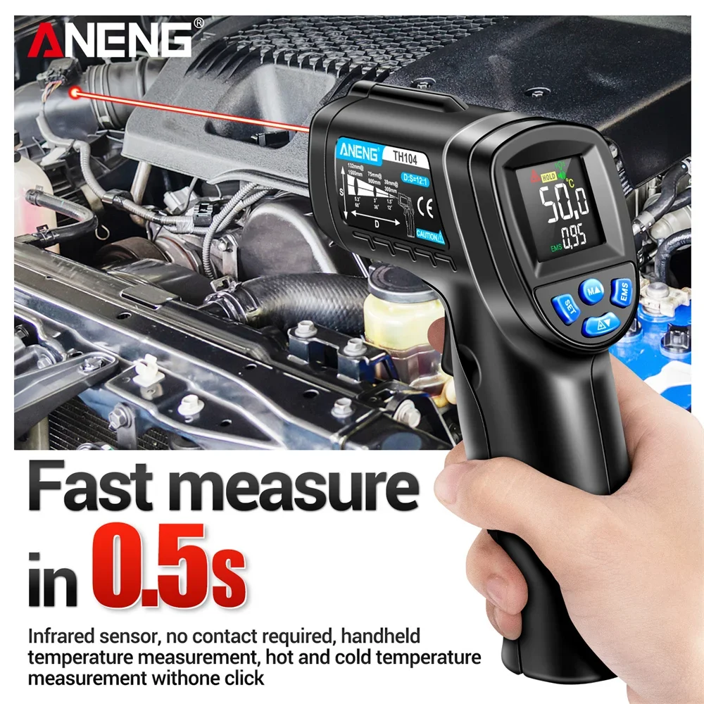 Termometer Inframerah Industri - Industrial Laser Thermometer Gun ulasan dan harga