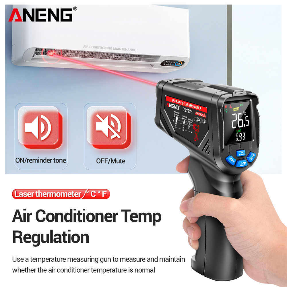 Termometer Inframerah Digital  - Industrial Laser Thermometer Gun ulasan dan harga