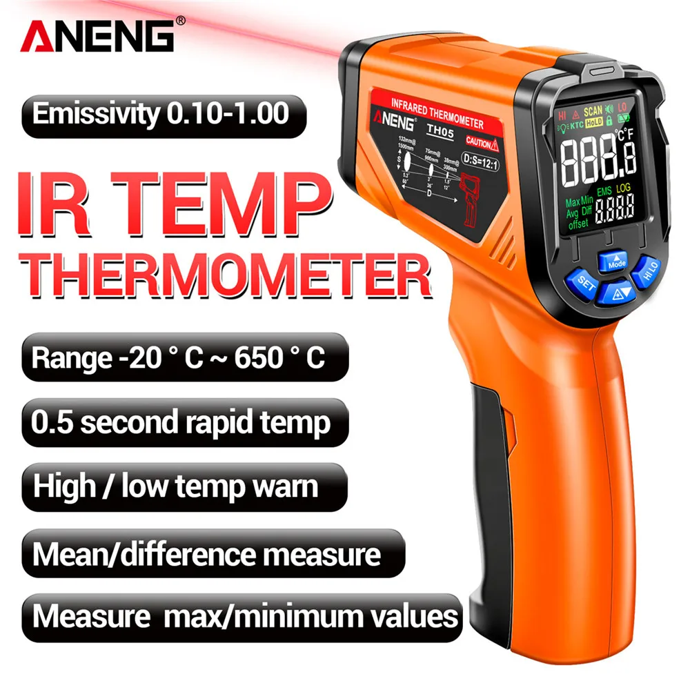 Termometer Inframerah Digital  - Industrial Laser Thermometer Gun ulasan dan harga