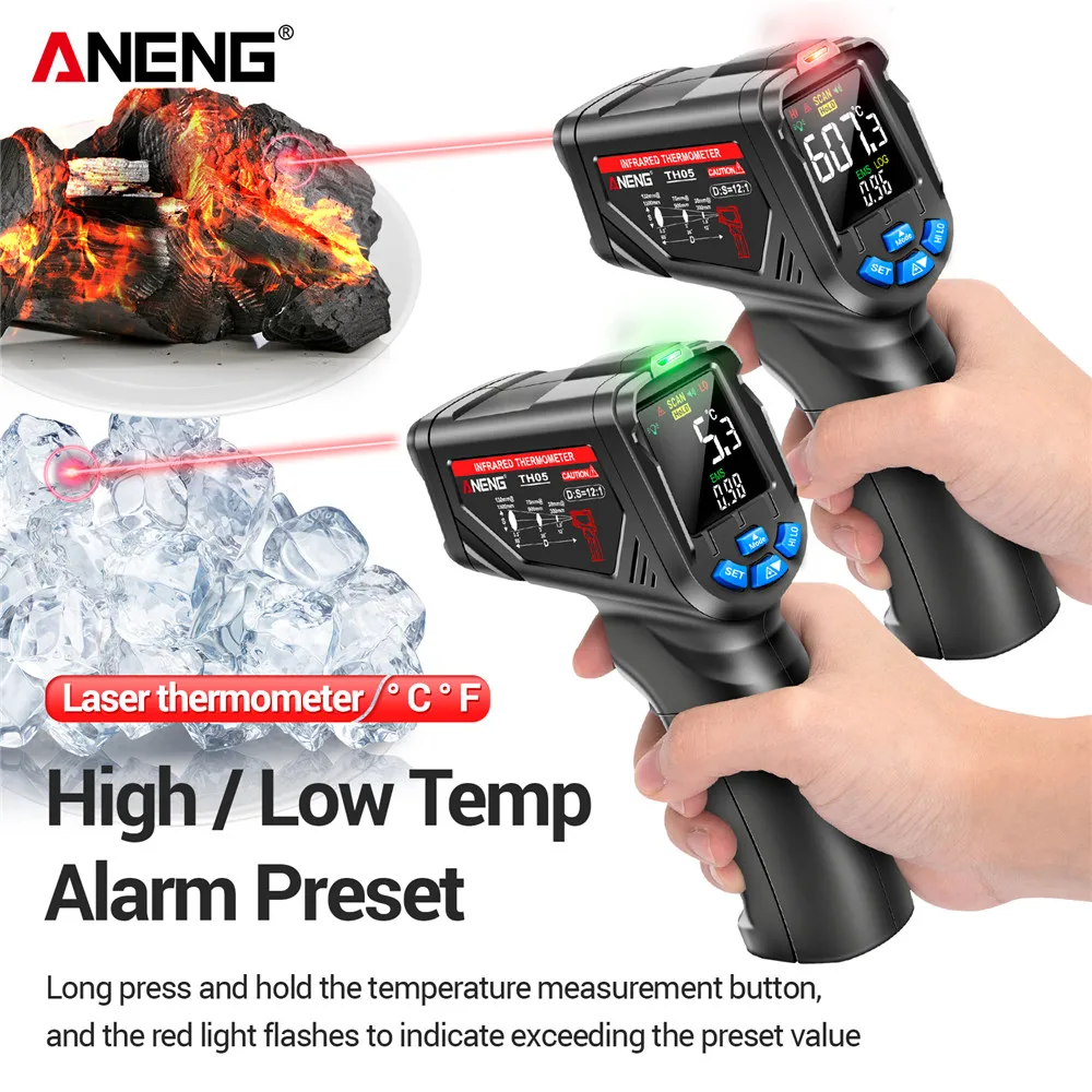 Termometer Inframerah Digital  - Industrial Laser Thermometer Gun ulasan dan harga