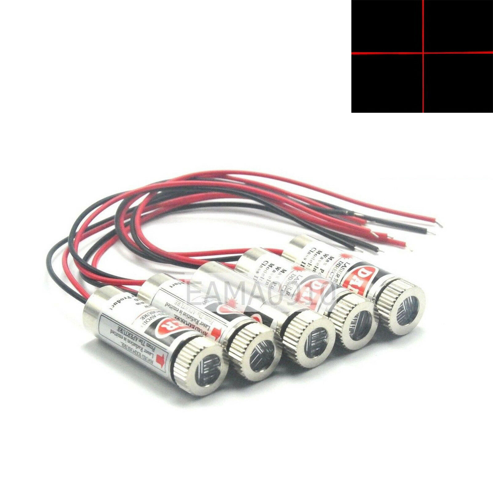 5 buah focused 3-5V 650nm 5mW  - Diode Laser Module ulasan dan harga
