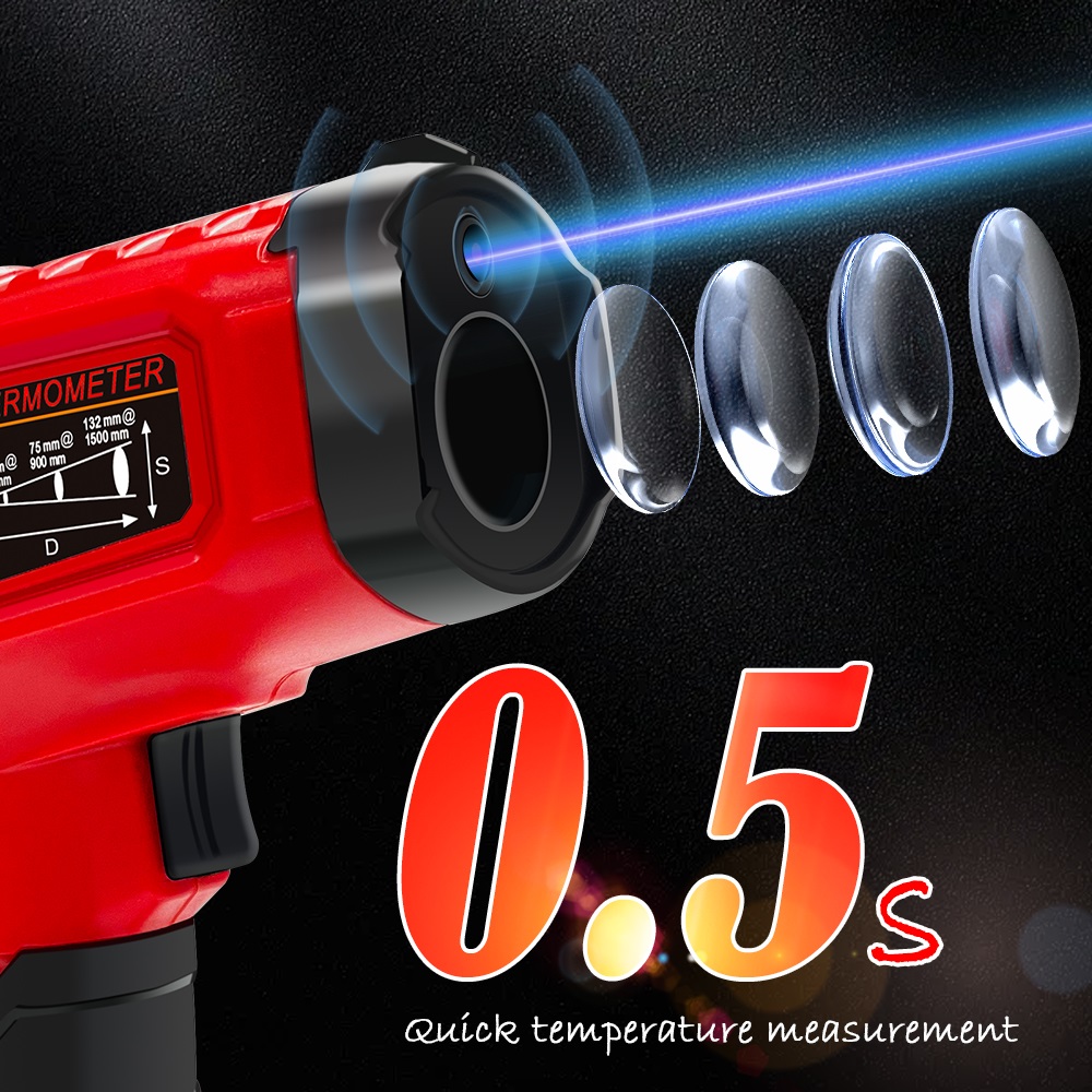 TOOLTOP termometer Laser Digit - Industrial Laser Thermometer ulasan dan harga