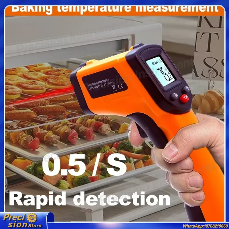 Termometer Inframerah Tanpa Ko - Industrial Laser Thermometer ulasan dan harga